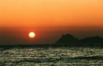 Sonnenuntergang (Matala September 1992)